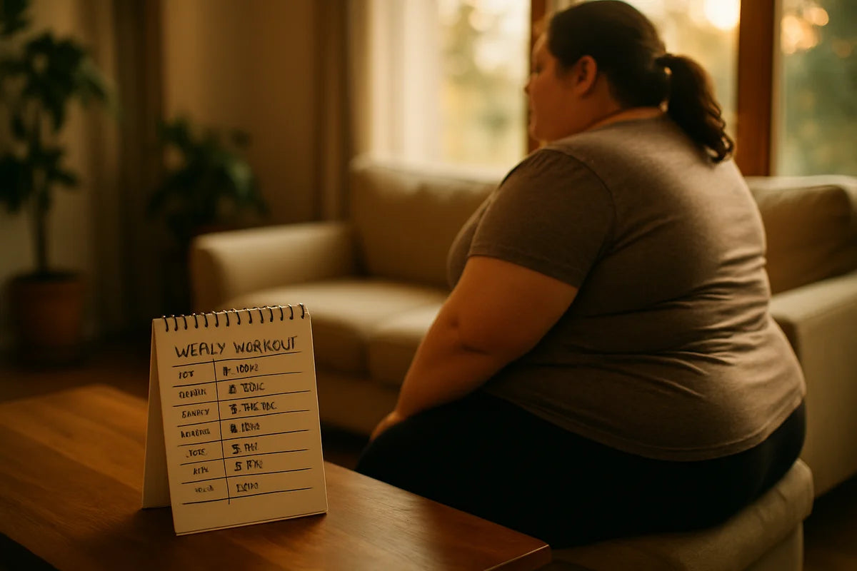 Build a Weekly Workout Schedule for Severely Obese Beginners with Low Stamina - professional photograph