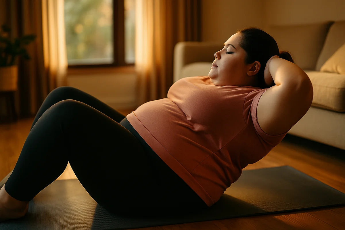 Safe Ab Exercises for Obese Beginners Who Worry About Hernias - professional photograph