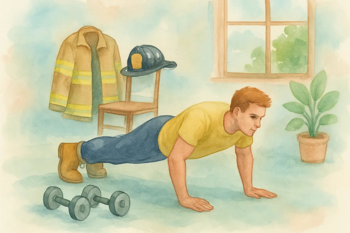 How to Train for the Firefighter Physical Fitness Test at Home - illustration