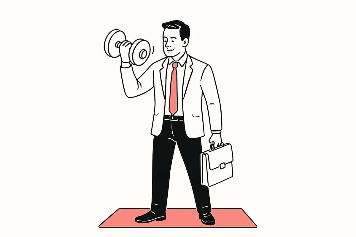 Strength Training for Busy Professionals Looking to Get Fit - illustration