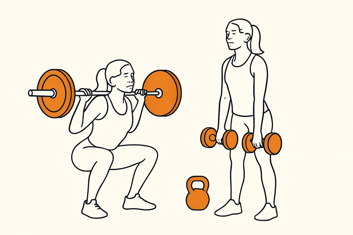Compound Exercises for Full Body Strength - illustration