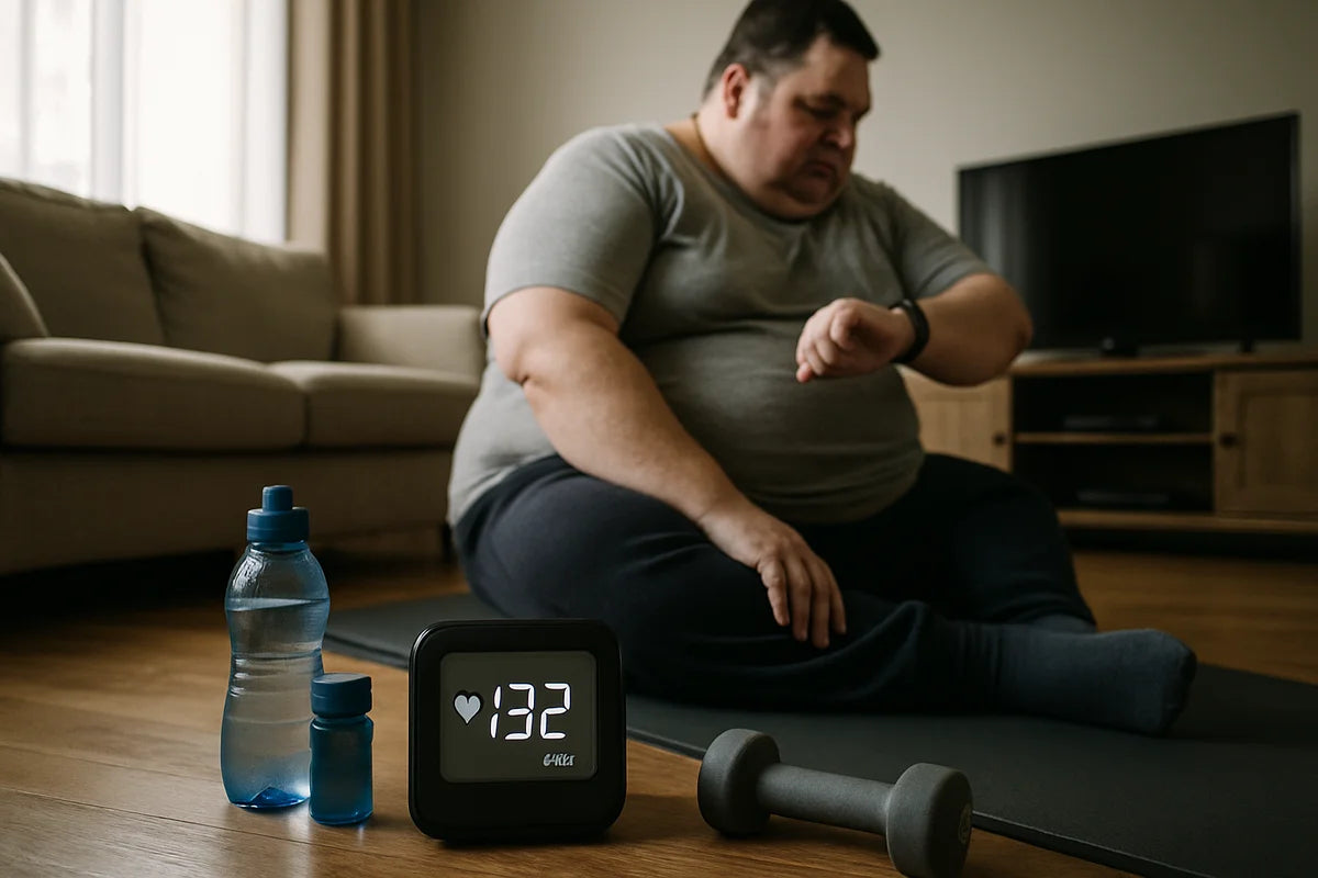 Find a Safe Heart Rate Zone If You’re Morbidly Obese and Working Out at Home - professional photograph