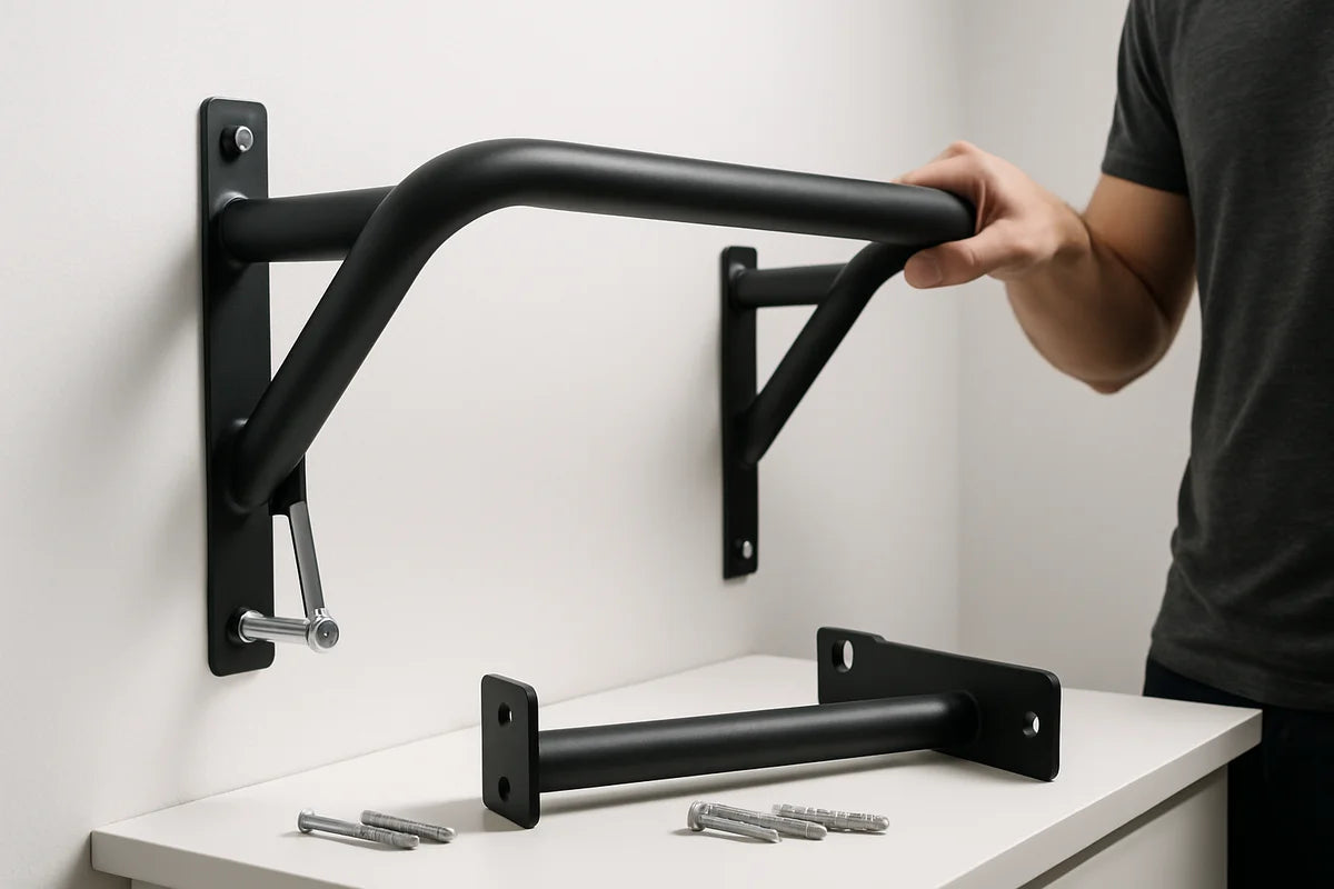 Wall-Mounted Pull-Up Bar in a Small Apartment: How to Install It Without Wrecking Your Walls - professional photograph