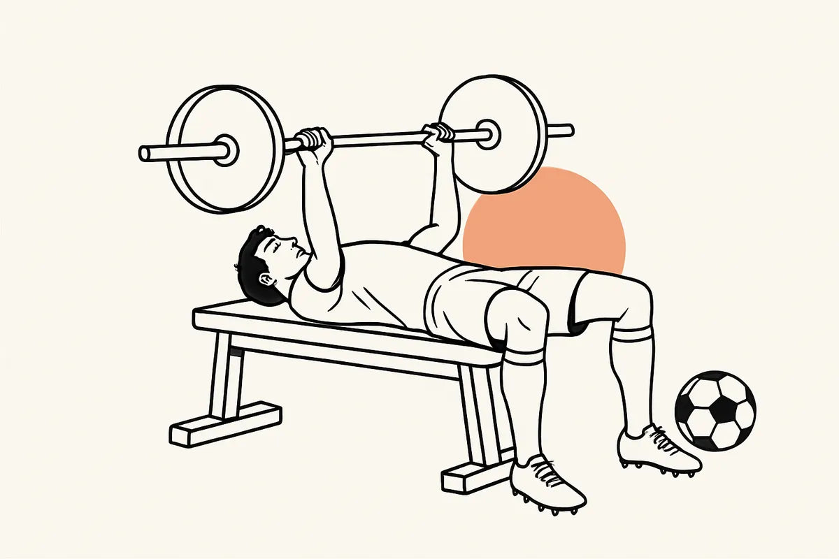Upper Body Strength Training for Soccer Players: Building Power, Balance, and Control - illustration