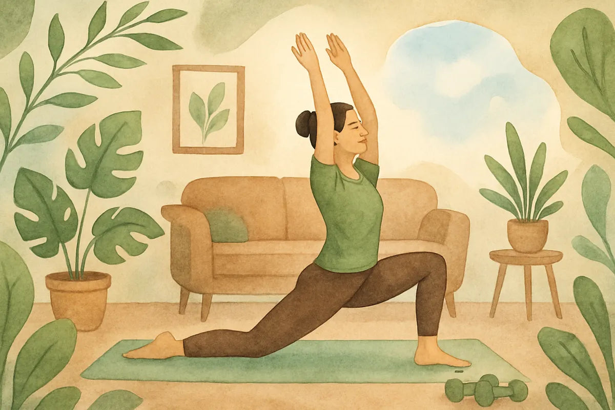 Home Workout Motivation: How to Stay Consistent, Energized, and Focused - illustration