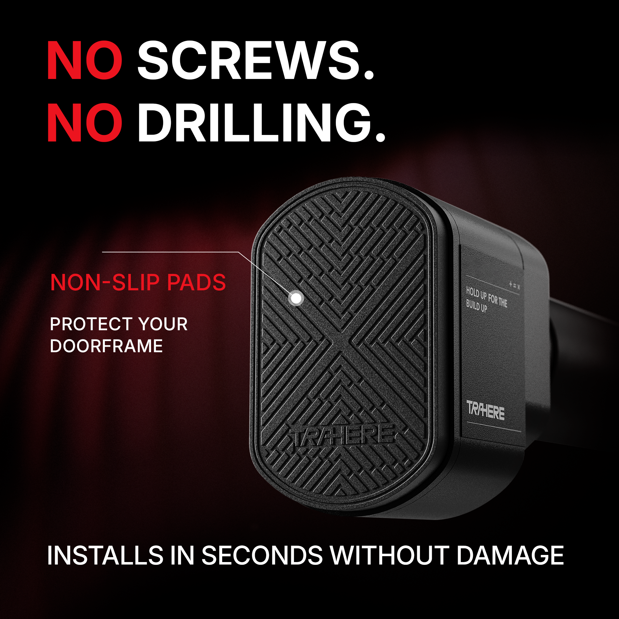 TB7: Widest Grip Doorframe Pull-Up Bar for Max Performance & Shoulder Safety | Tool-Free Install